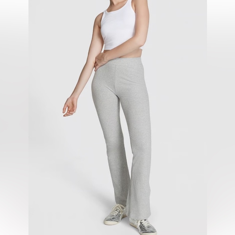 PINK Victoria's Secret Light Gray Flare Pants